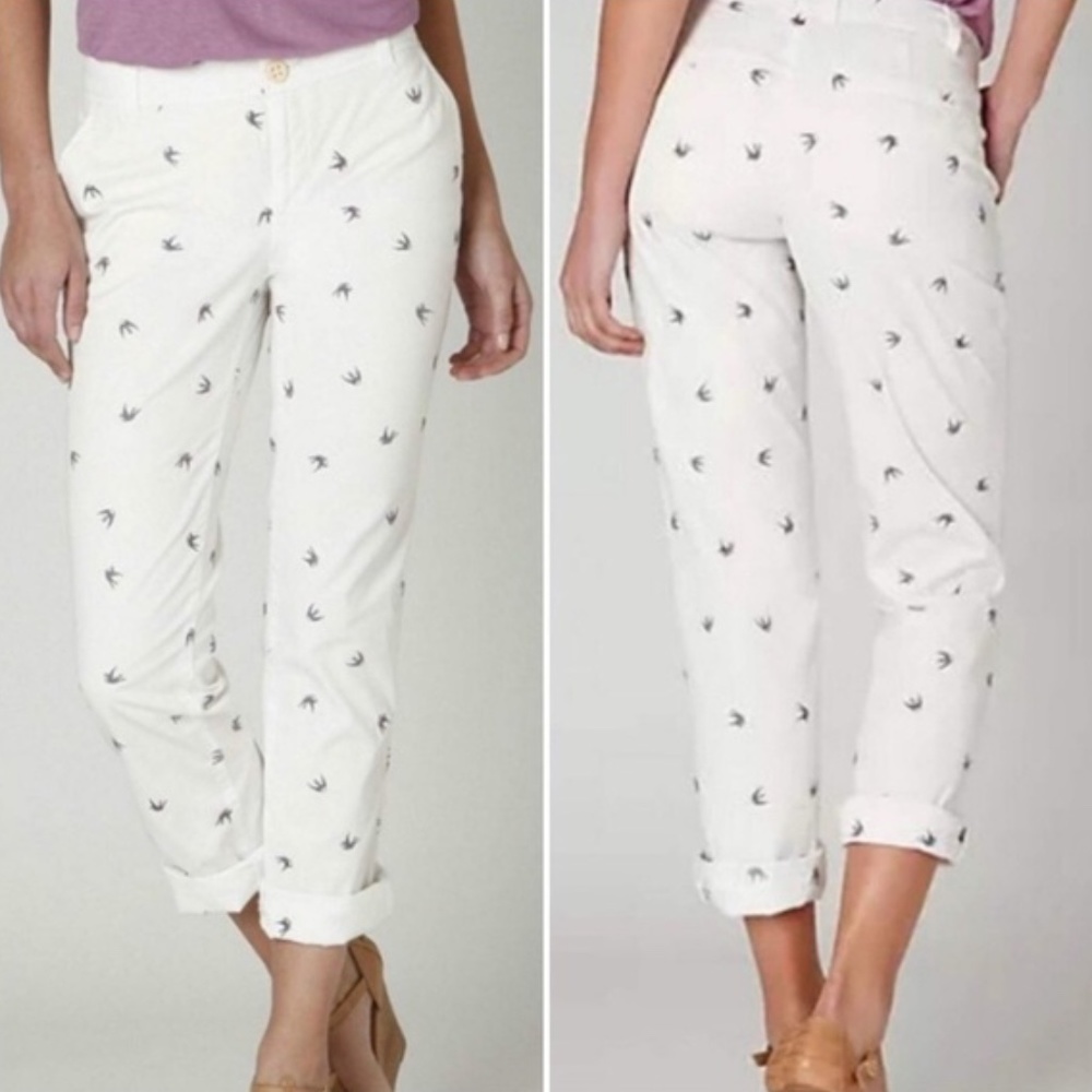 Anthropologie Daughters of Liberation Bird Pants 8